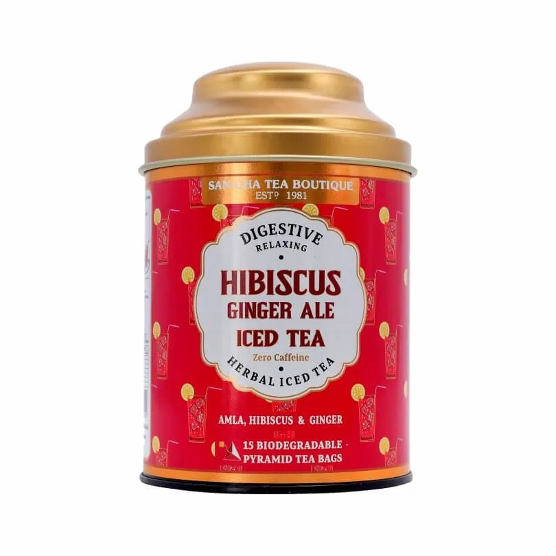 Hibiscus Ingefær Ale Iste-breve | Kølende Koffeinfri Urtete-infusion