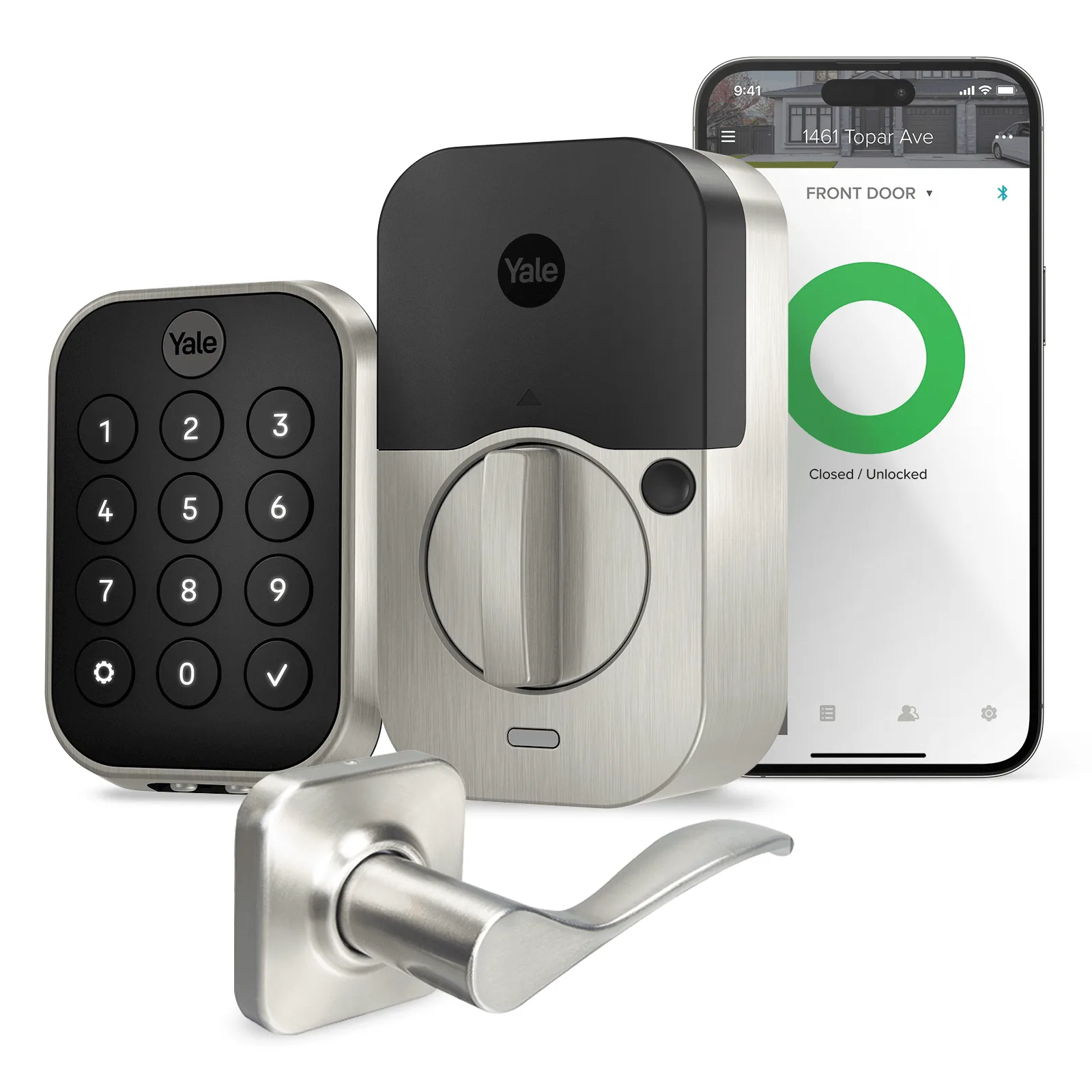 Yale Assure Lock 2 Teclado sin llave con Bluetooth y Maneta Norwood