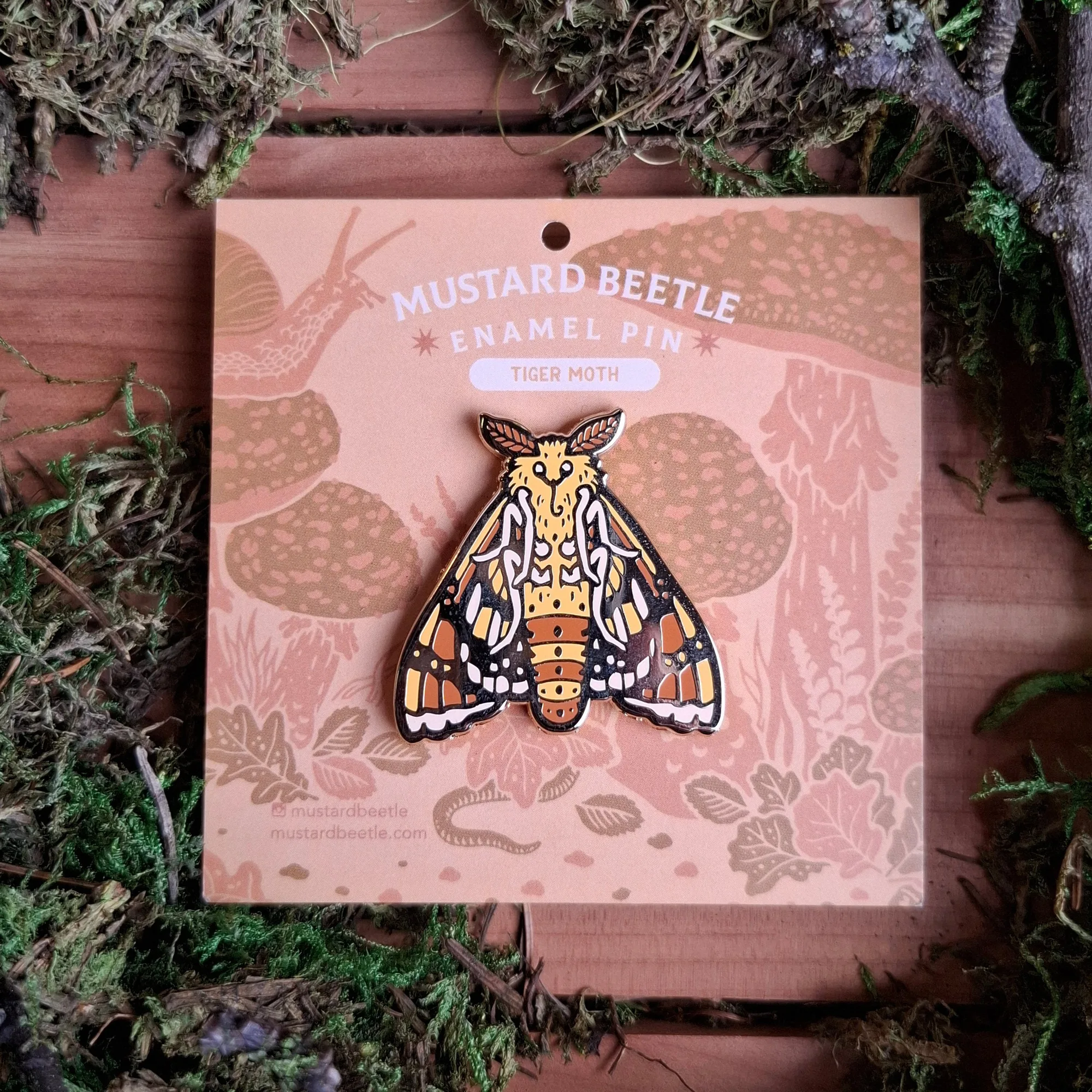 Moth Enamel Pin