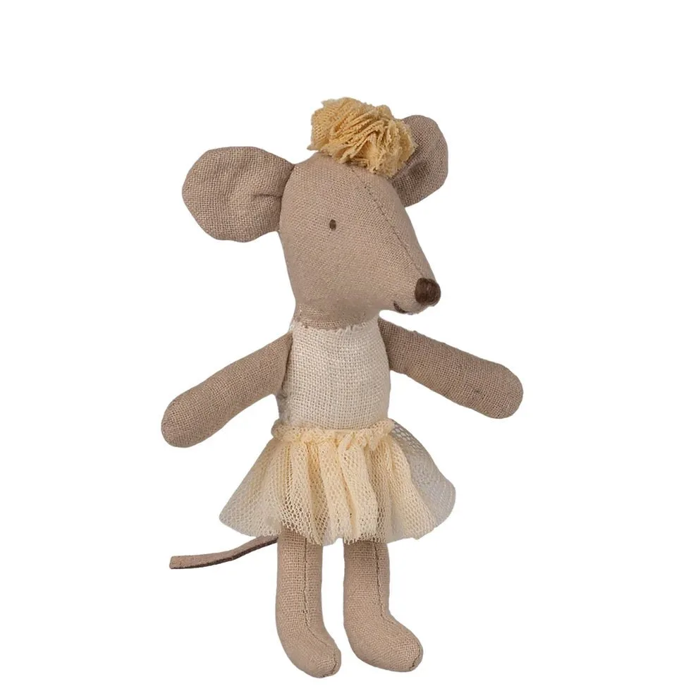 Maileg Ballerina Mouse Little Sister Off White
