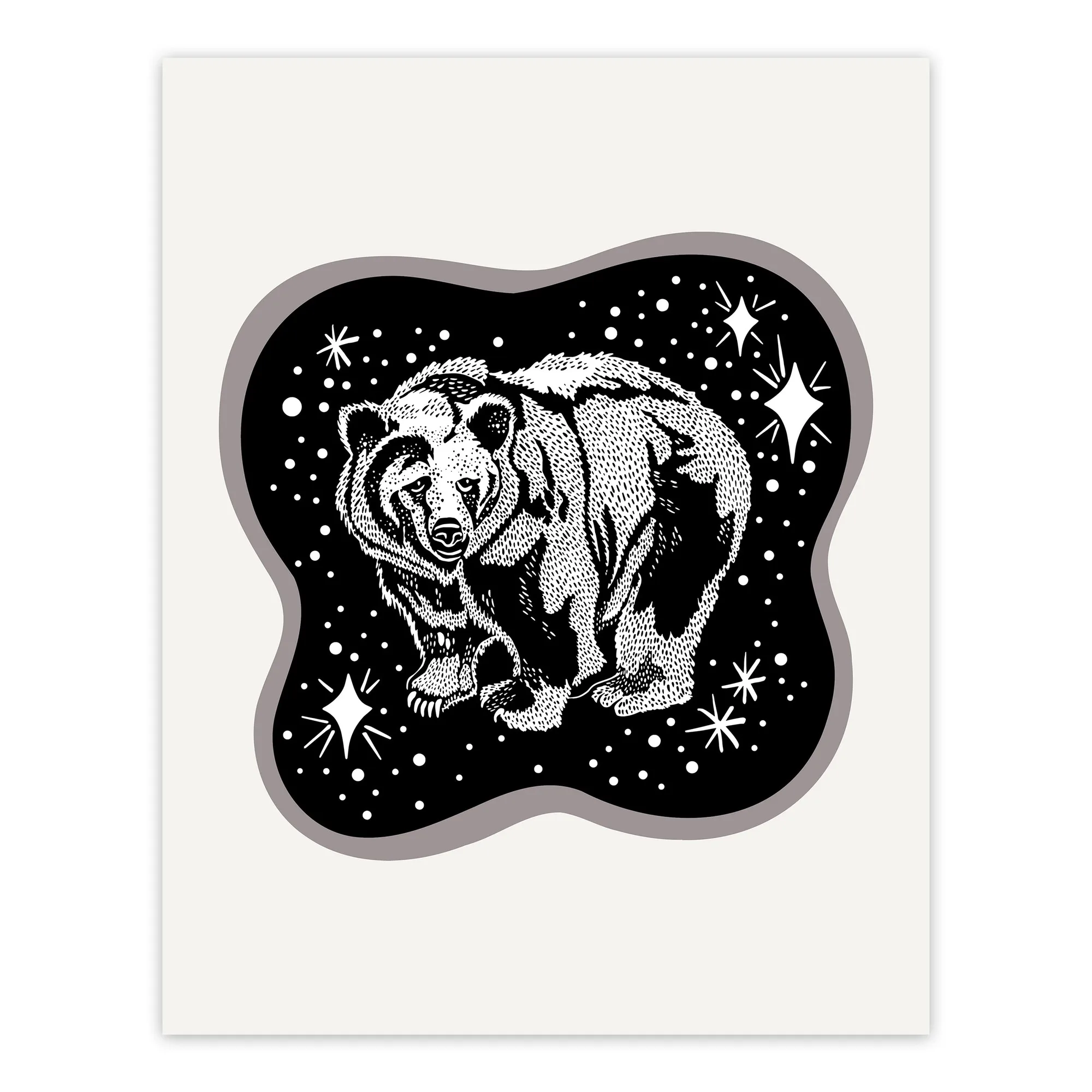 Cosmic Bear Serigrafia