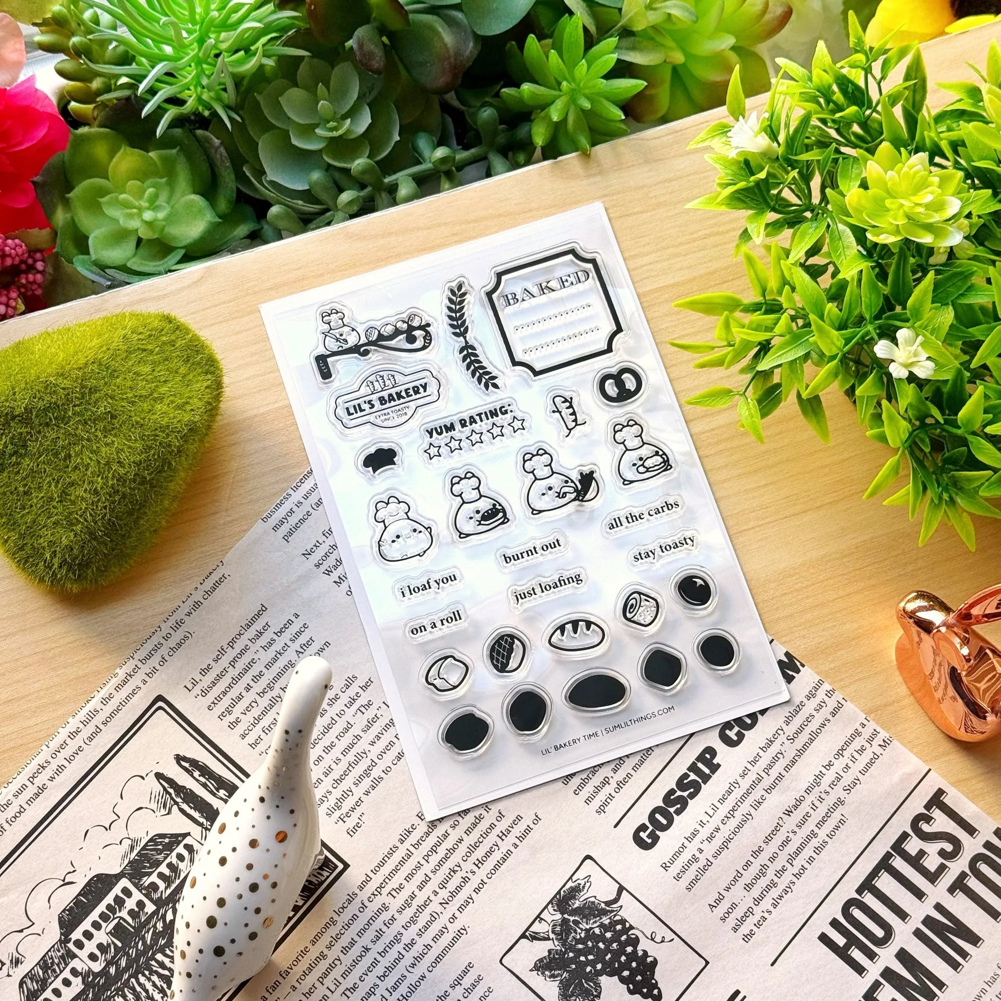 Clear Stamp - Lil' Bakery Time