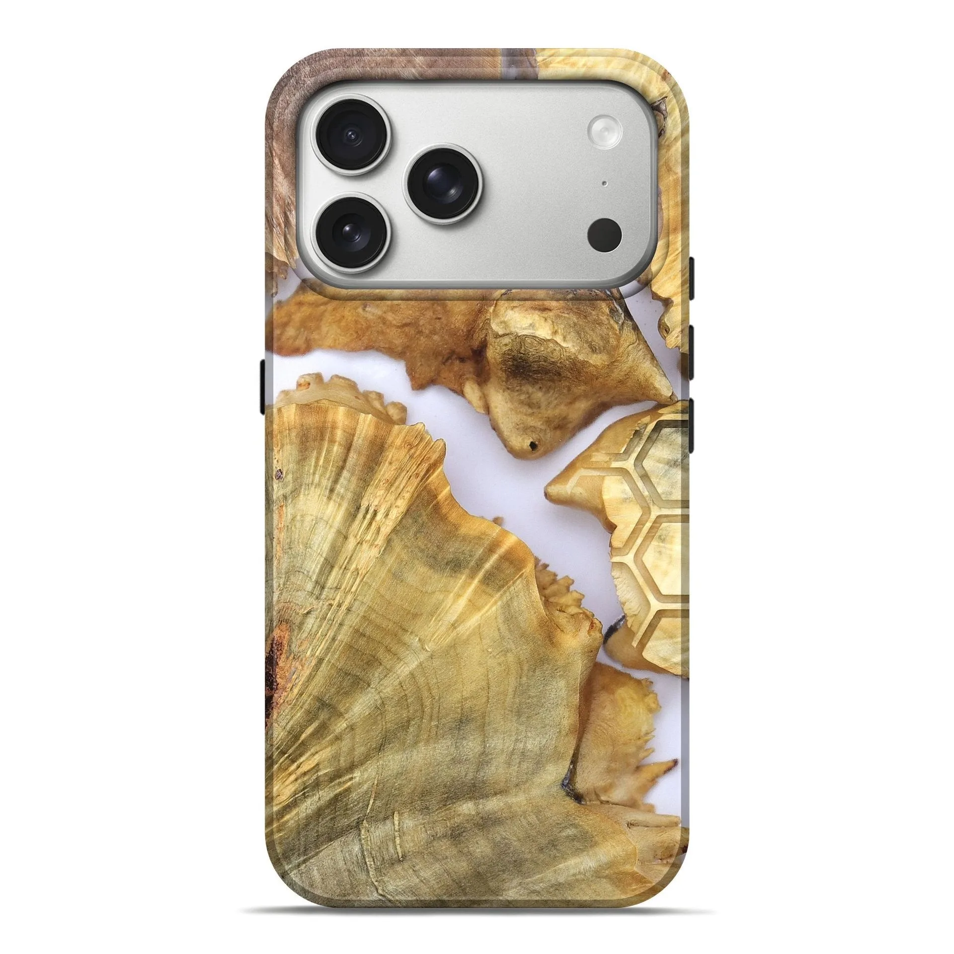 iPhone 17 Pro Max Wood Live Edge Phone Case - Anakin (Clear, 820890)