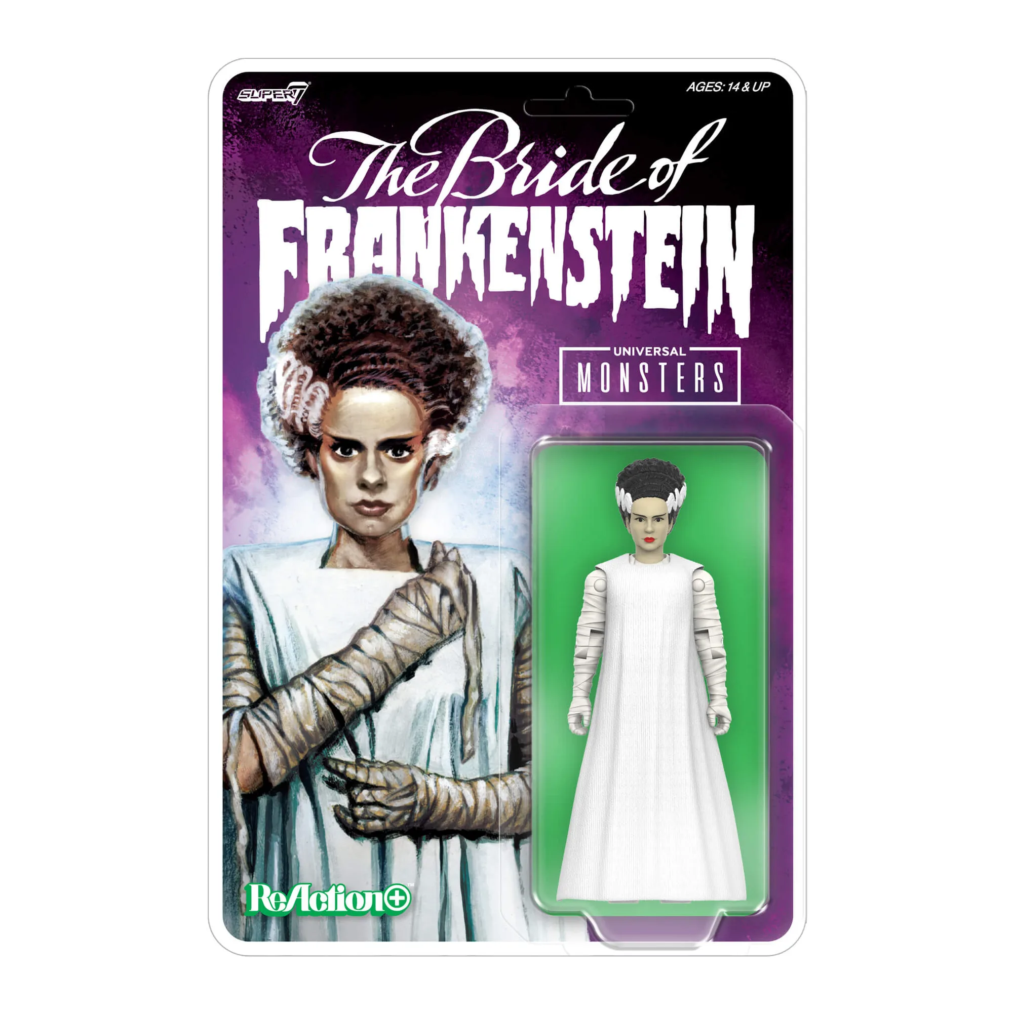 Figuras Universal Monsters ReAction+ Ola 02 - La Novia de Frankenstein
