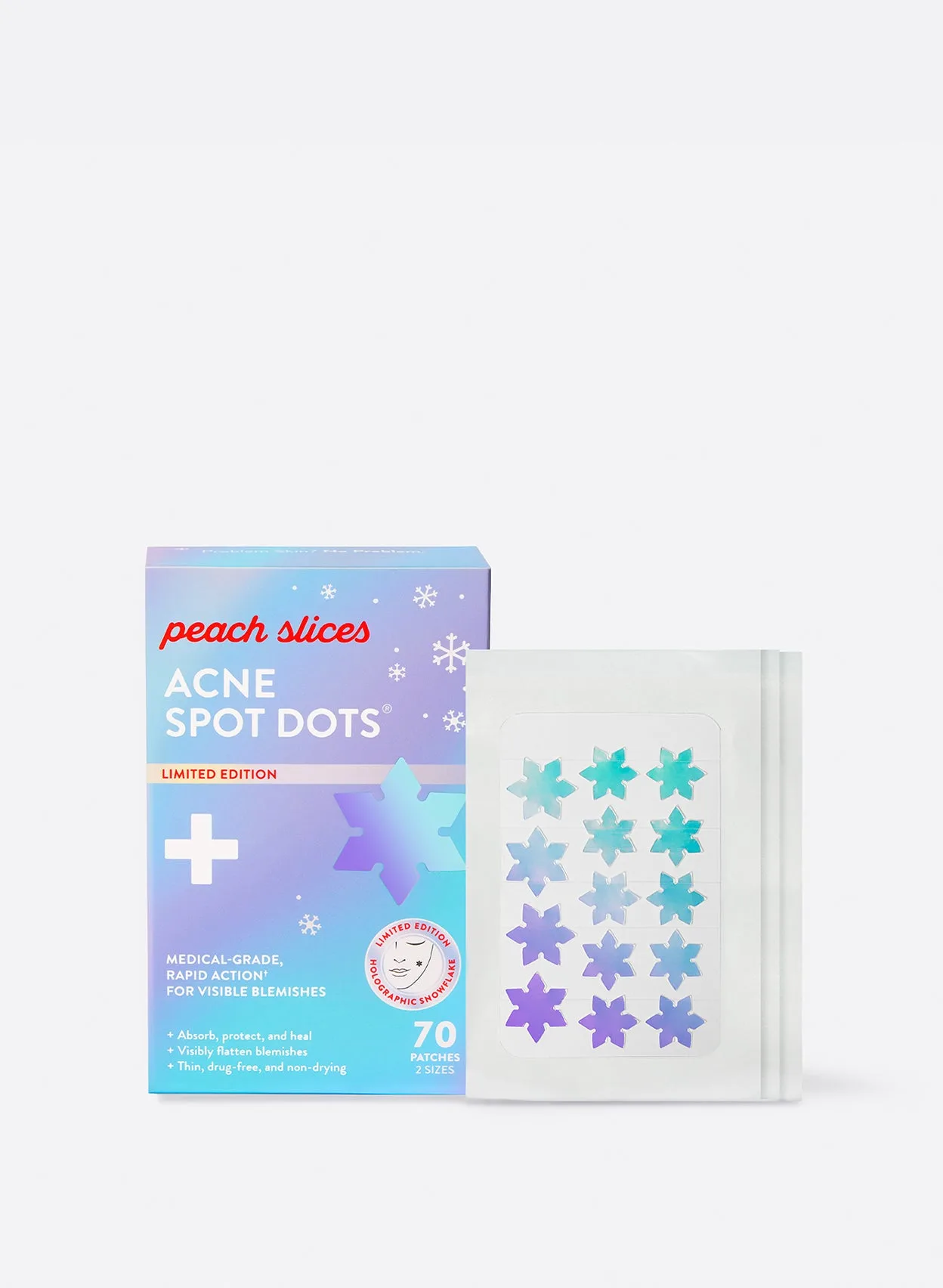 Peach Slices Holographic Acne Spot Dots