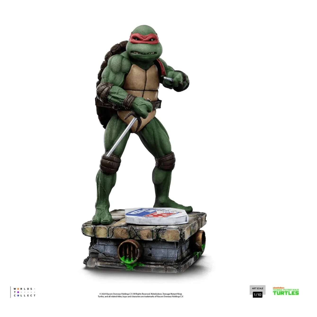 Estatua Raphael - Película TMNT - Art Scale 1/10 - Iron Studios
