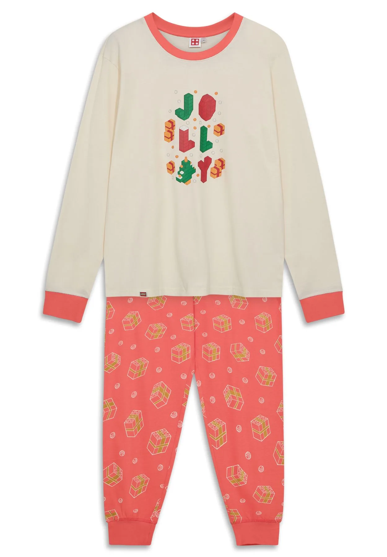 Erwachsenen-Weihnachtspyjama – Off-White