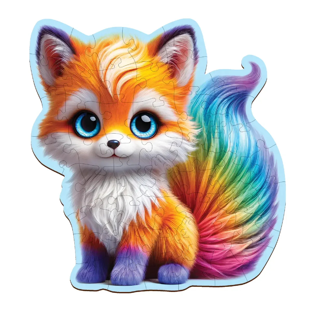 Cute Fox 50 Wooden Puzzle
