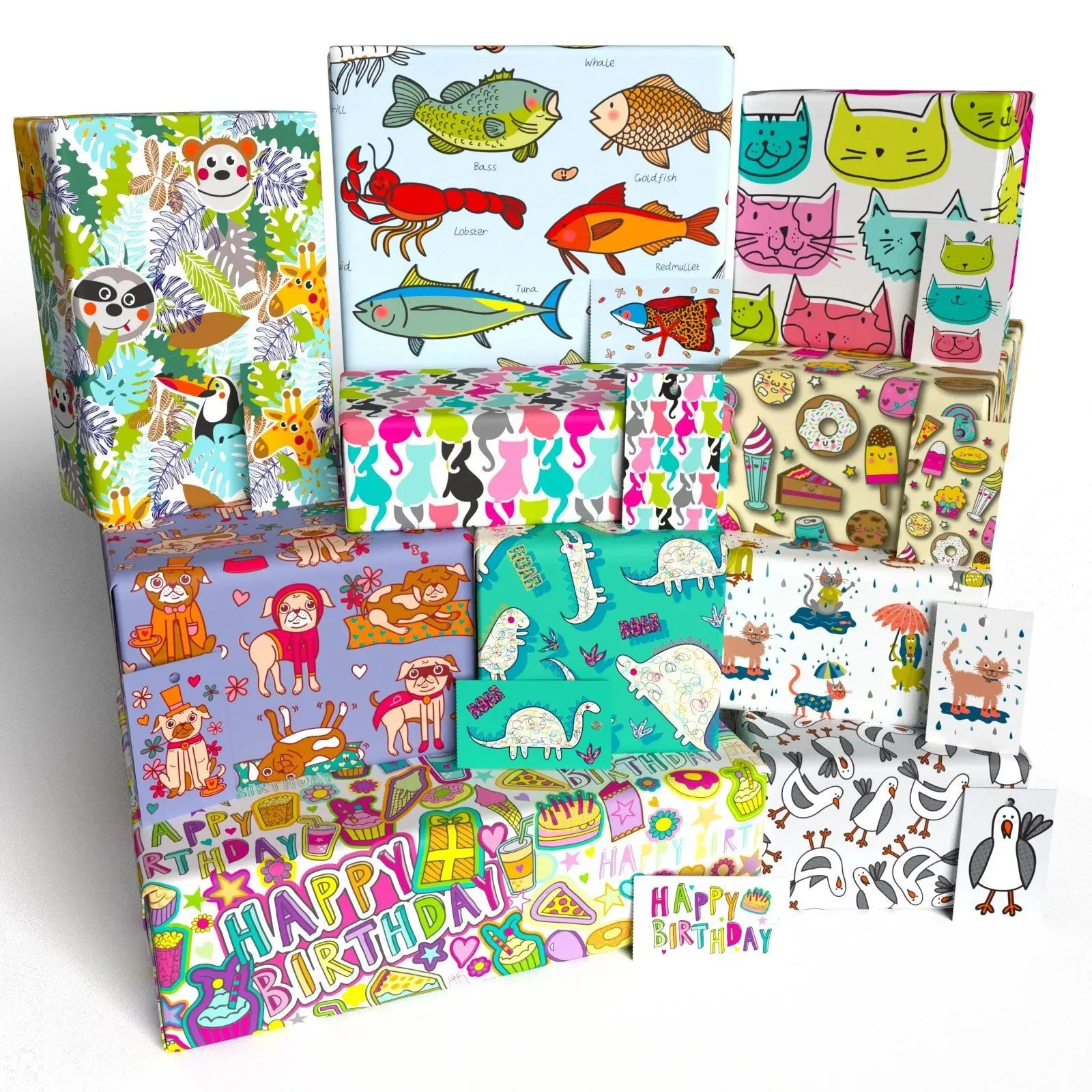 Emballer des cadeaux de façon créative avec du papier pour enfants