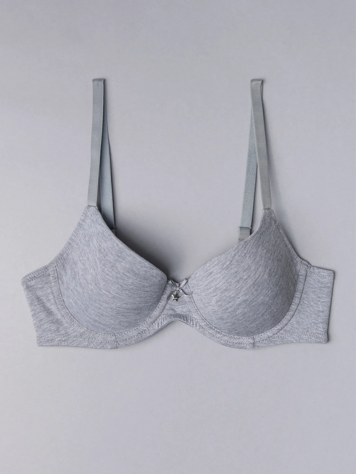 Reggiseno imbottito con ferretto - GRIGIO MELANGE - 1428