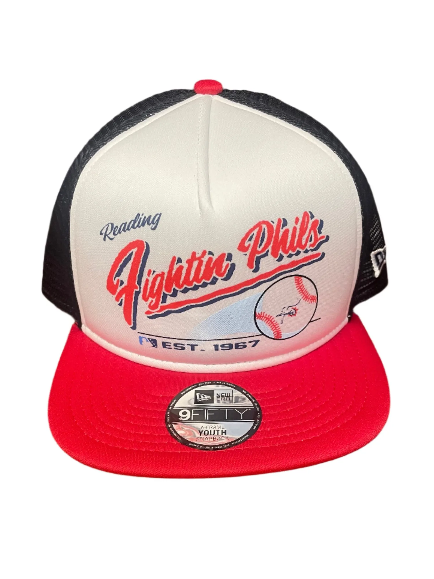 New Era 9Fifty Youth Fightin Phils Retro Script Snapback Hat