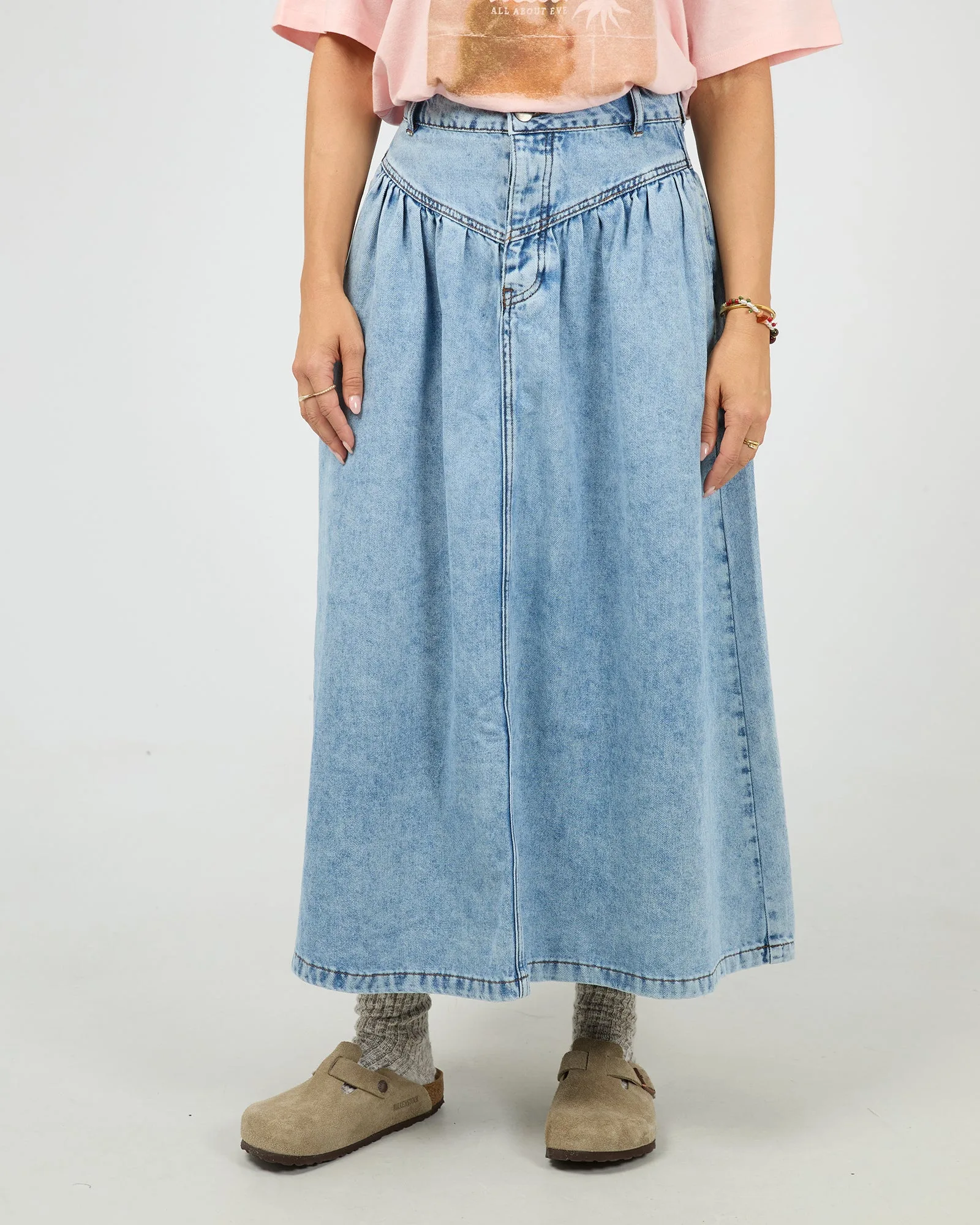 Saia Maxi Arlo Azul-Claro