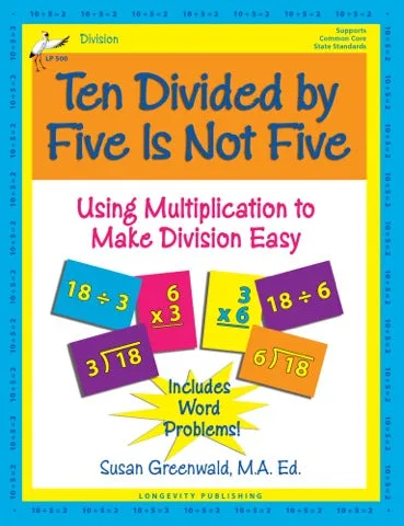 Ten Divided by Five Is Not Five: Autism Math Book