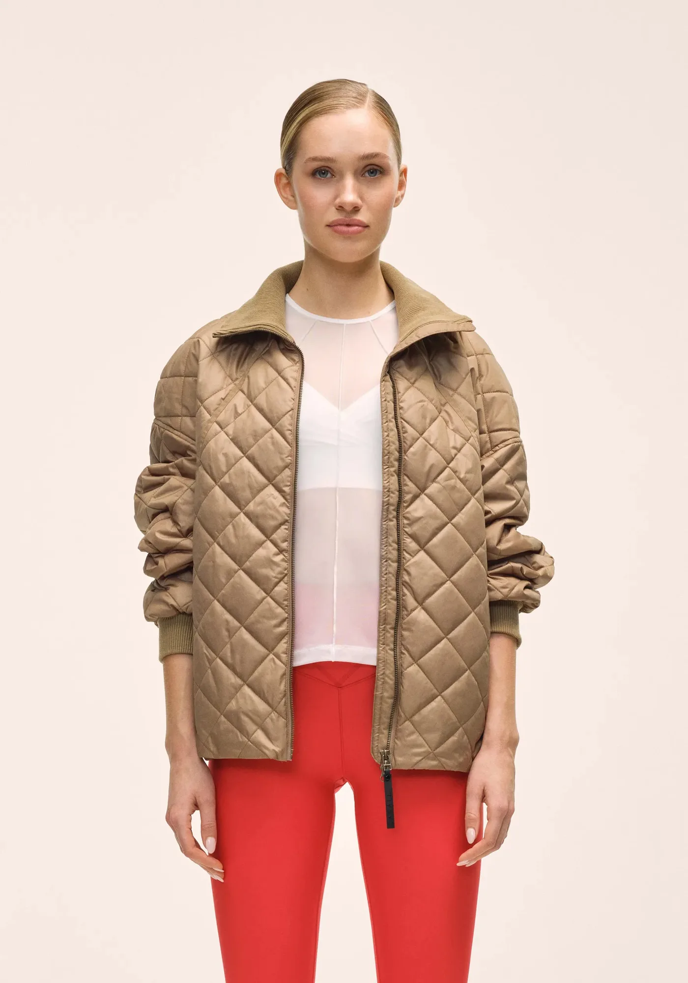 Nordic Quilted Jacket - Light Khaki