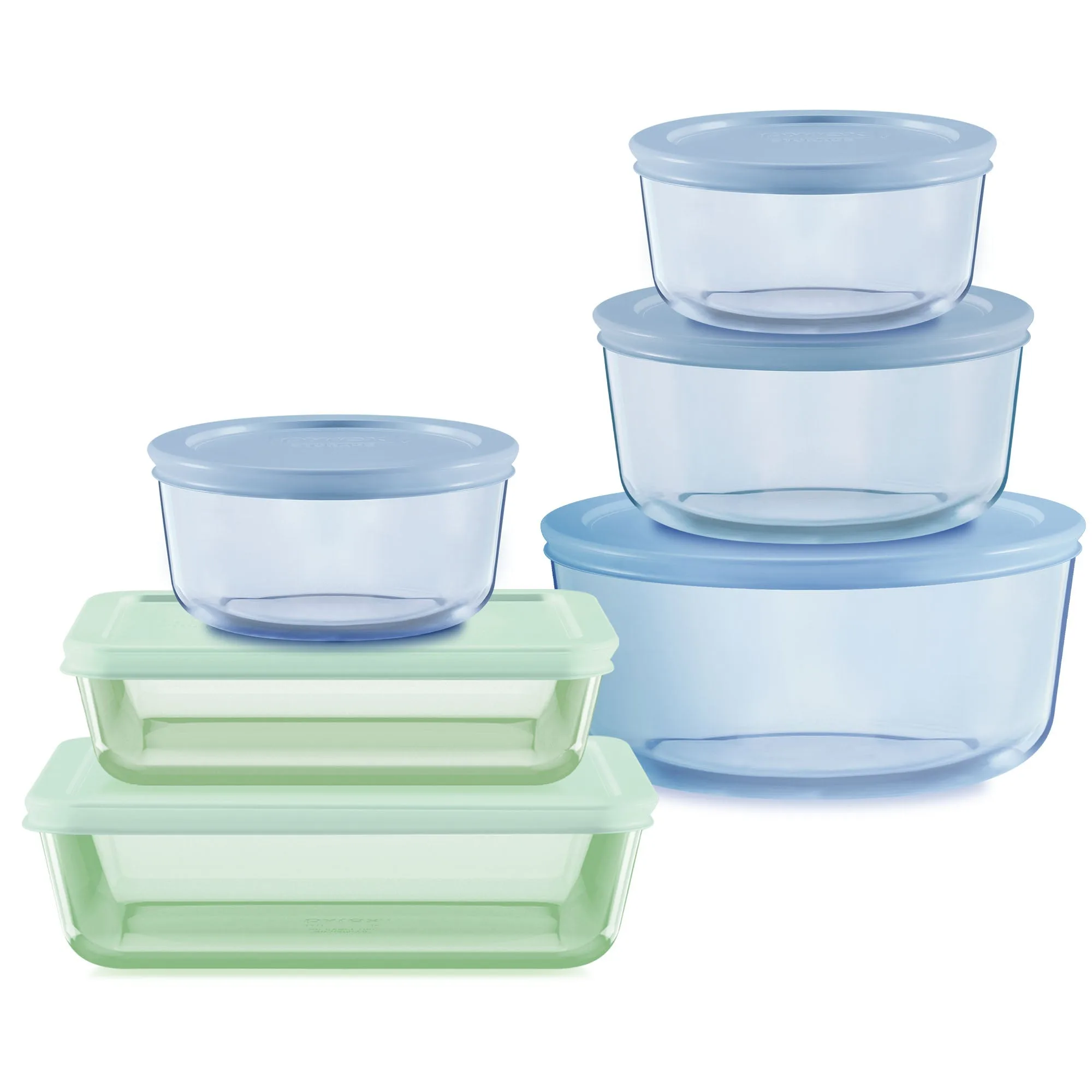 طقم Pyrex Simply Store الملون المكون من 12 قطعة: ما الذي يتضمنه؟