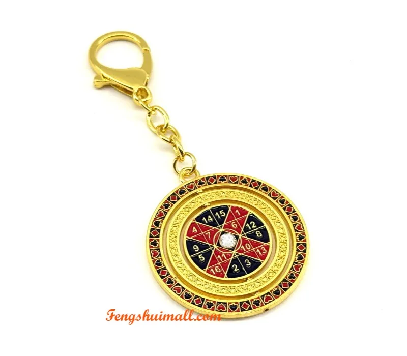 Number 9 Twirling Feng Shui Wealth Amulet