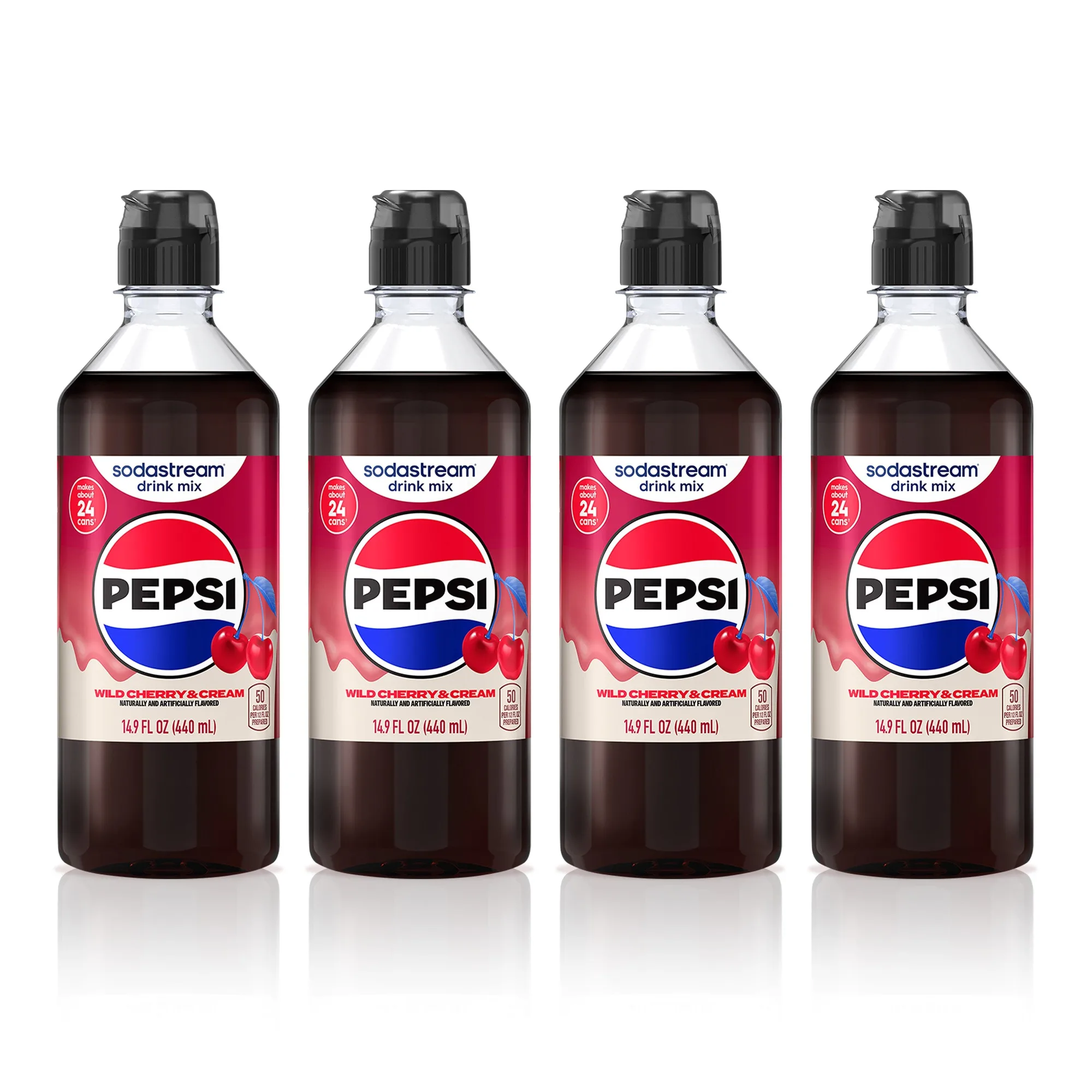 Sodastream Pepsi® Wild Cherry & Cream 4er-Pack Sirup 4 x 440 ml