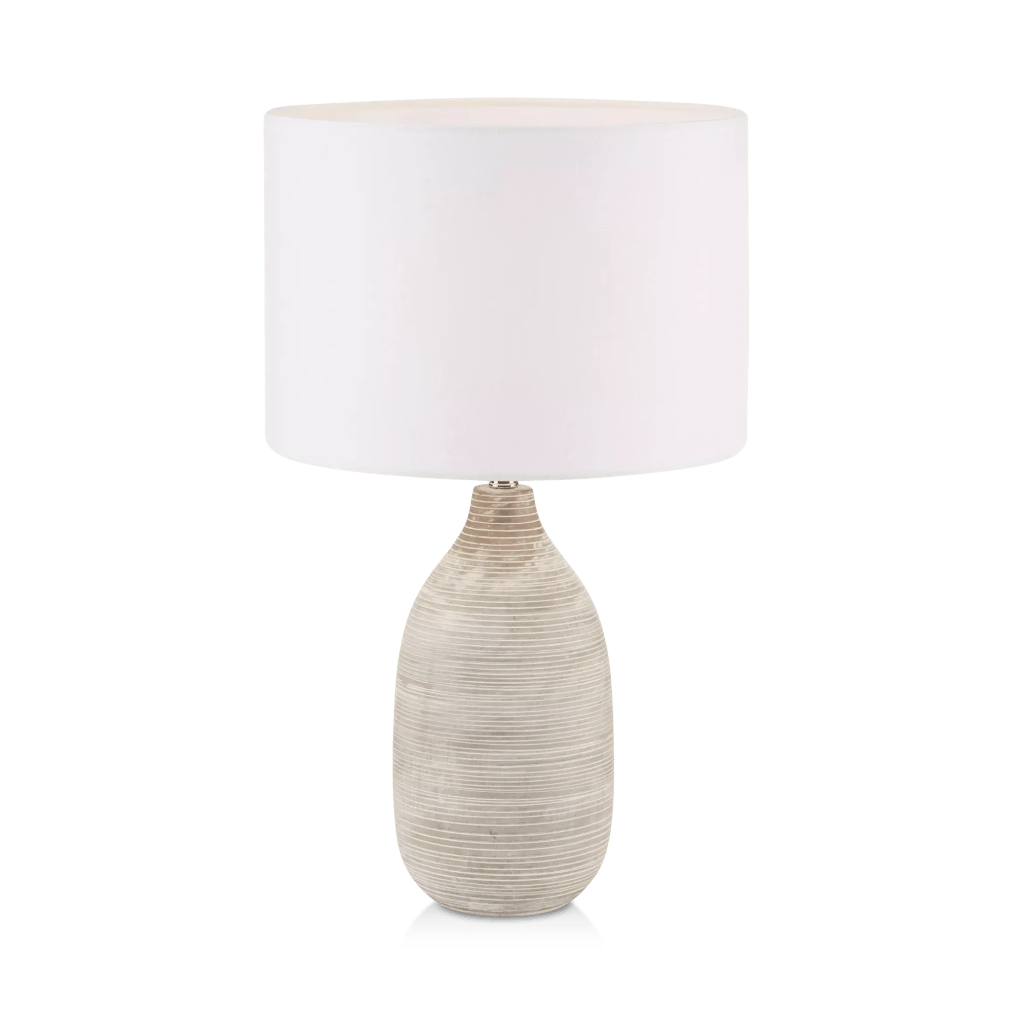 How to Care for a Striped Ceramic Table Lamp