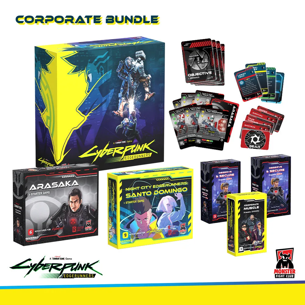 Cyberpunk Edgerunners: Combat Zone Corporate Bundle