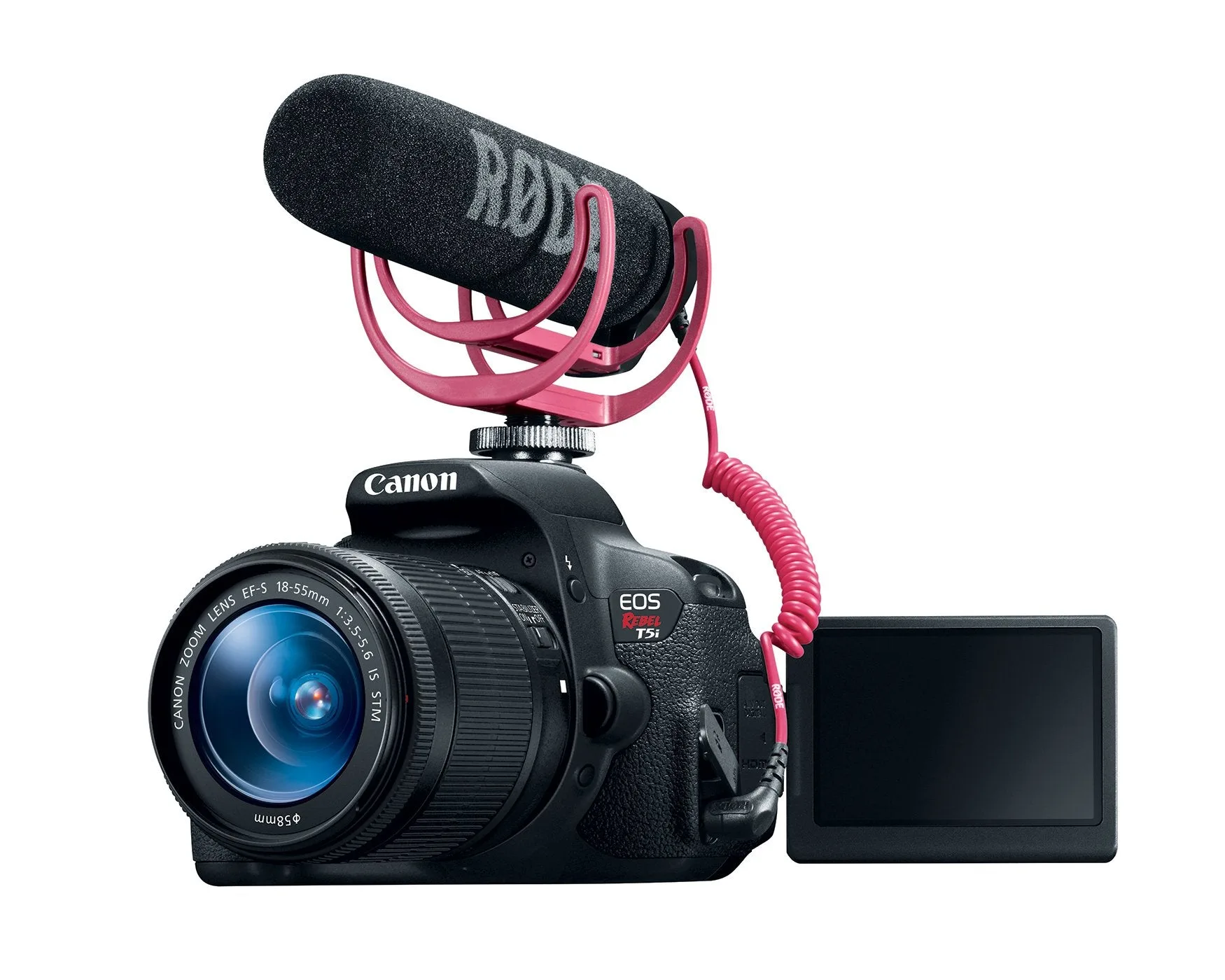 Canon EOS Rebel T5i DSLR-Kamera mit 18-55mm Objektiv Video Creator Kit
