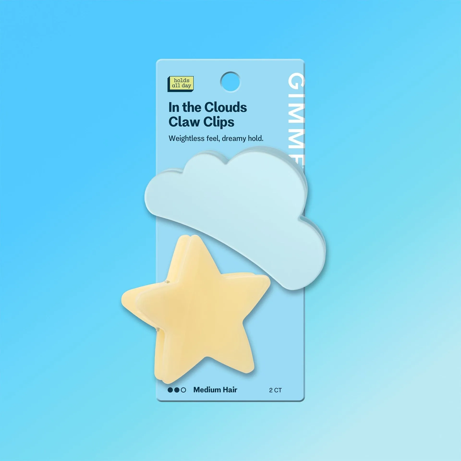 In the Clouds Claw Clips For Most Hair Types