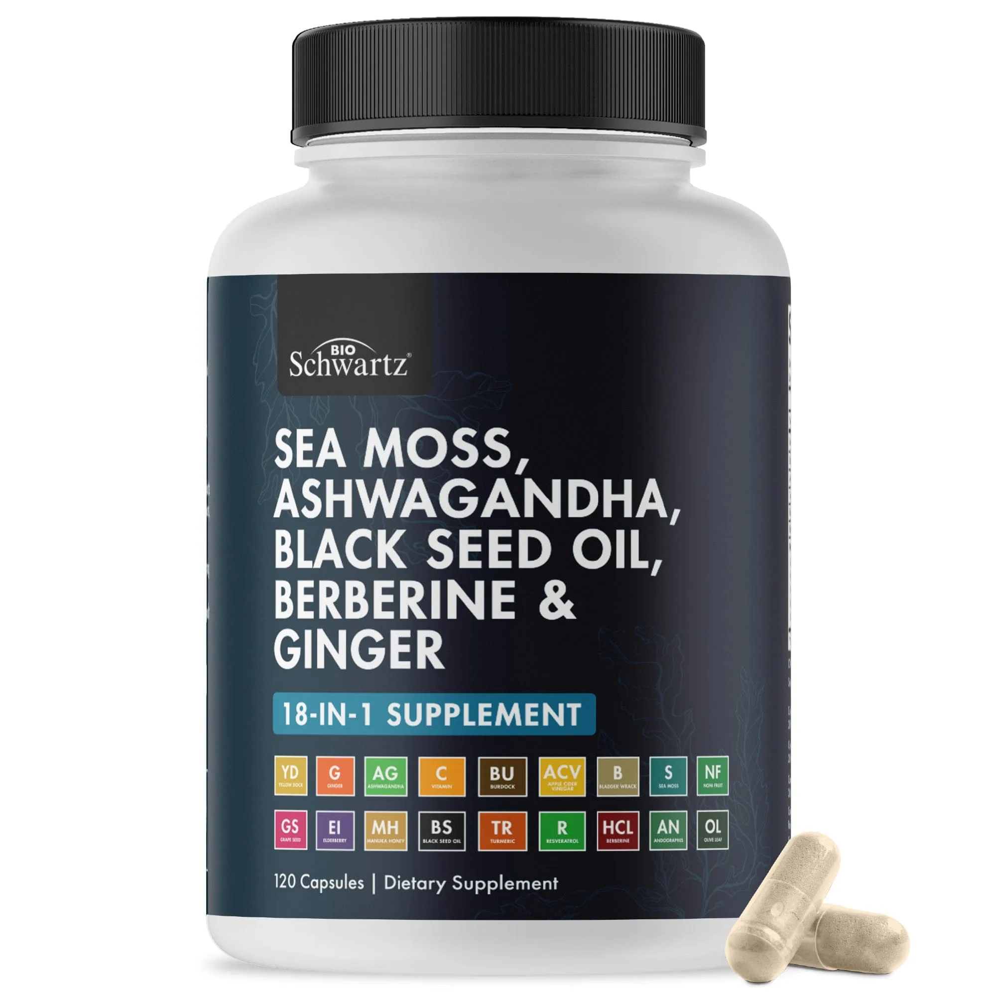 Sea Moss Capsules, 120ct
