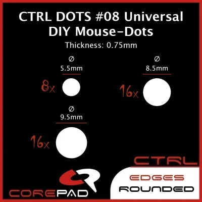Corepad Skatez CTRL #8 - Universal DIY Dots (0.75mm thick)