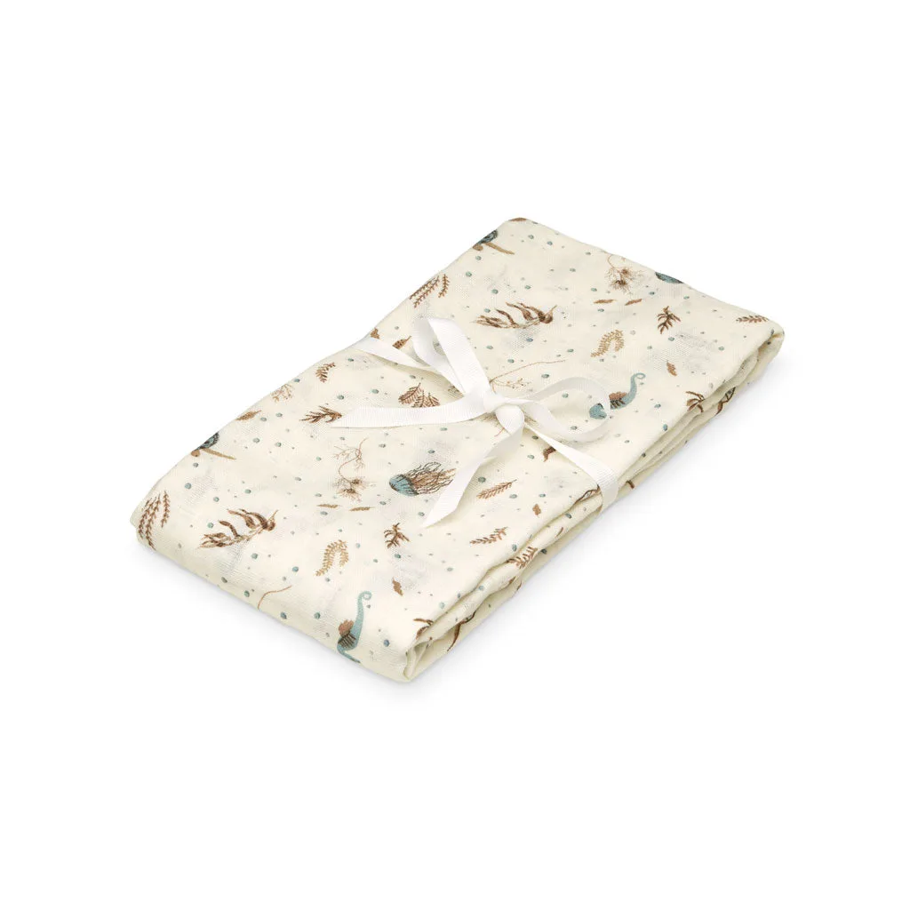 Swaddle - GOTS - Sea Garden