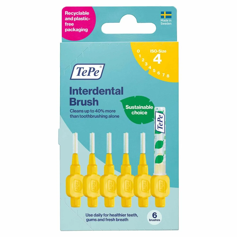 Cepillos interdentales TePe® Original Amarillo - Paquete de cartón