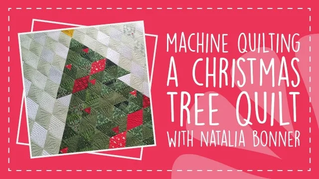 Machine Quilting a Christmas Tree Quilt