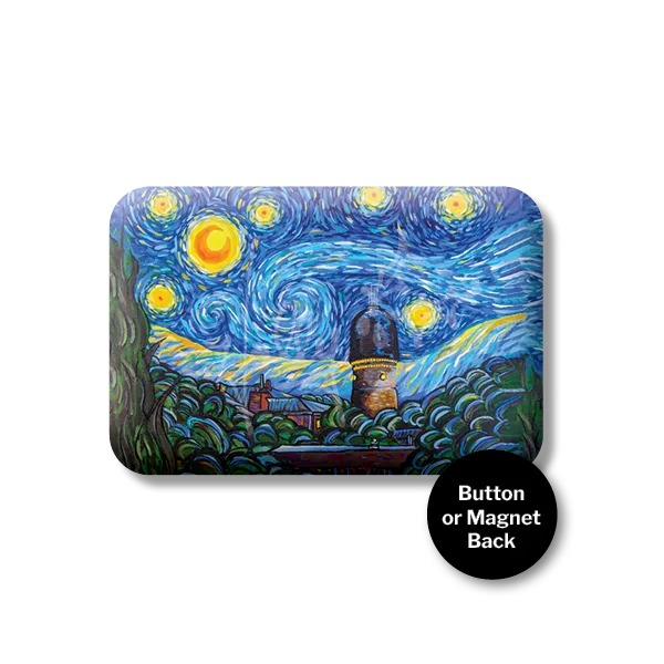 "A Starry Night in Ypsilanti" Magnet or Button
