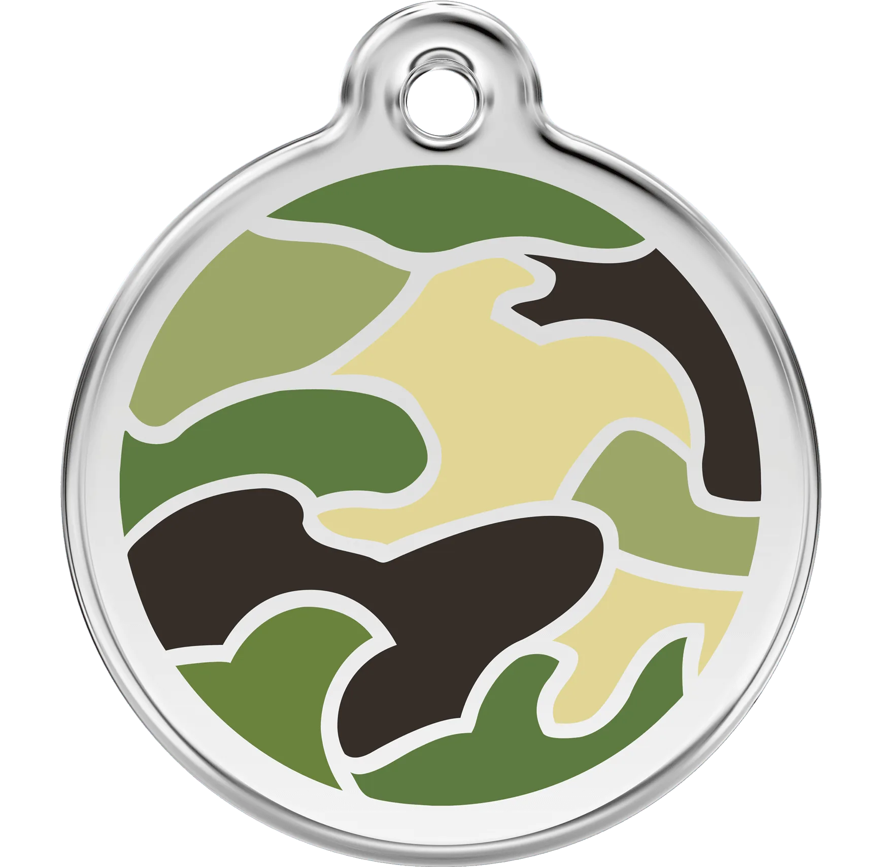 Red Dingo Camo Pet ID Dog Tags