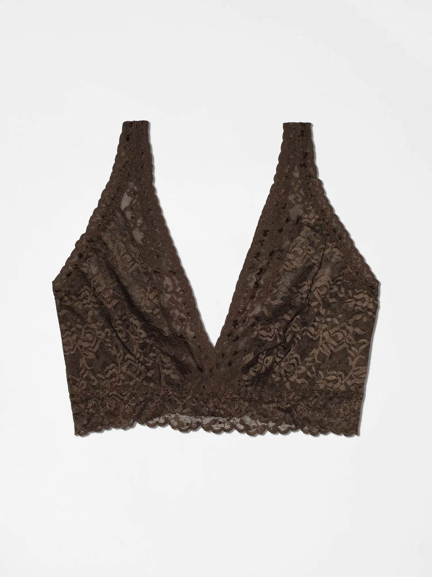 Curvy Lace Bralette - Umber