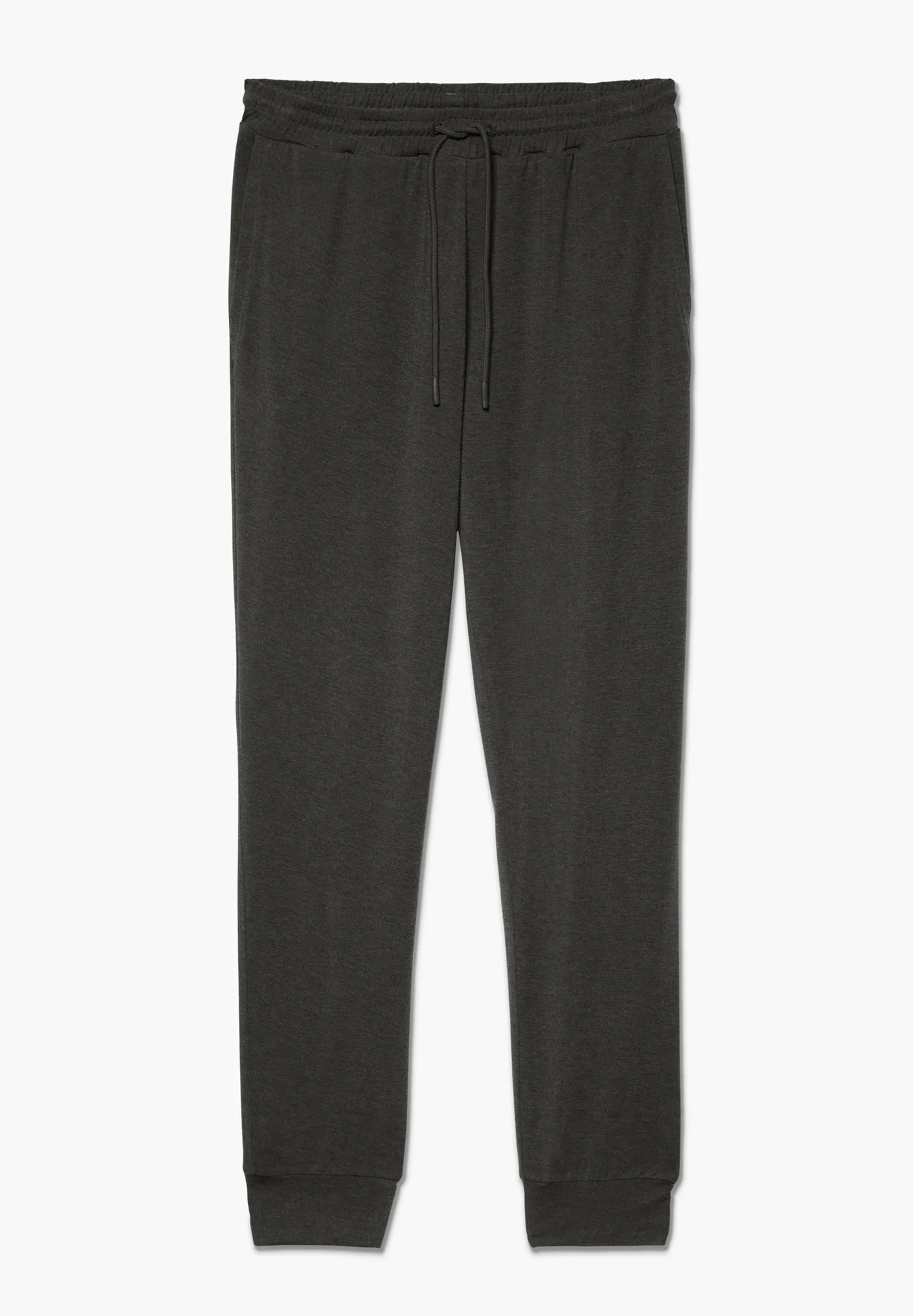 Soft Lounge | Hose lang mit Bündchen - dark grey mélange