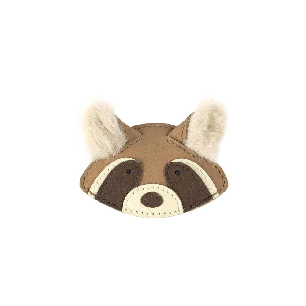 Josy Exclusive Hairclip | Raccoon | Truffle Nubuck