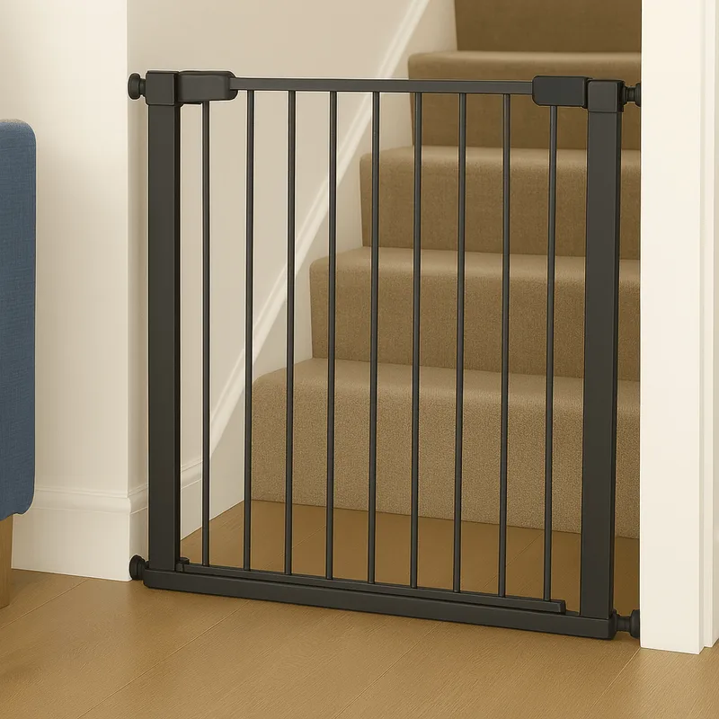 Barrera de seguridad infantil FYLO con presión 77cm-86cm - Gris - Grado A