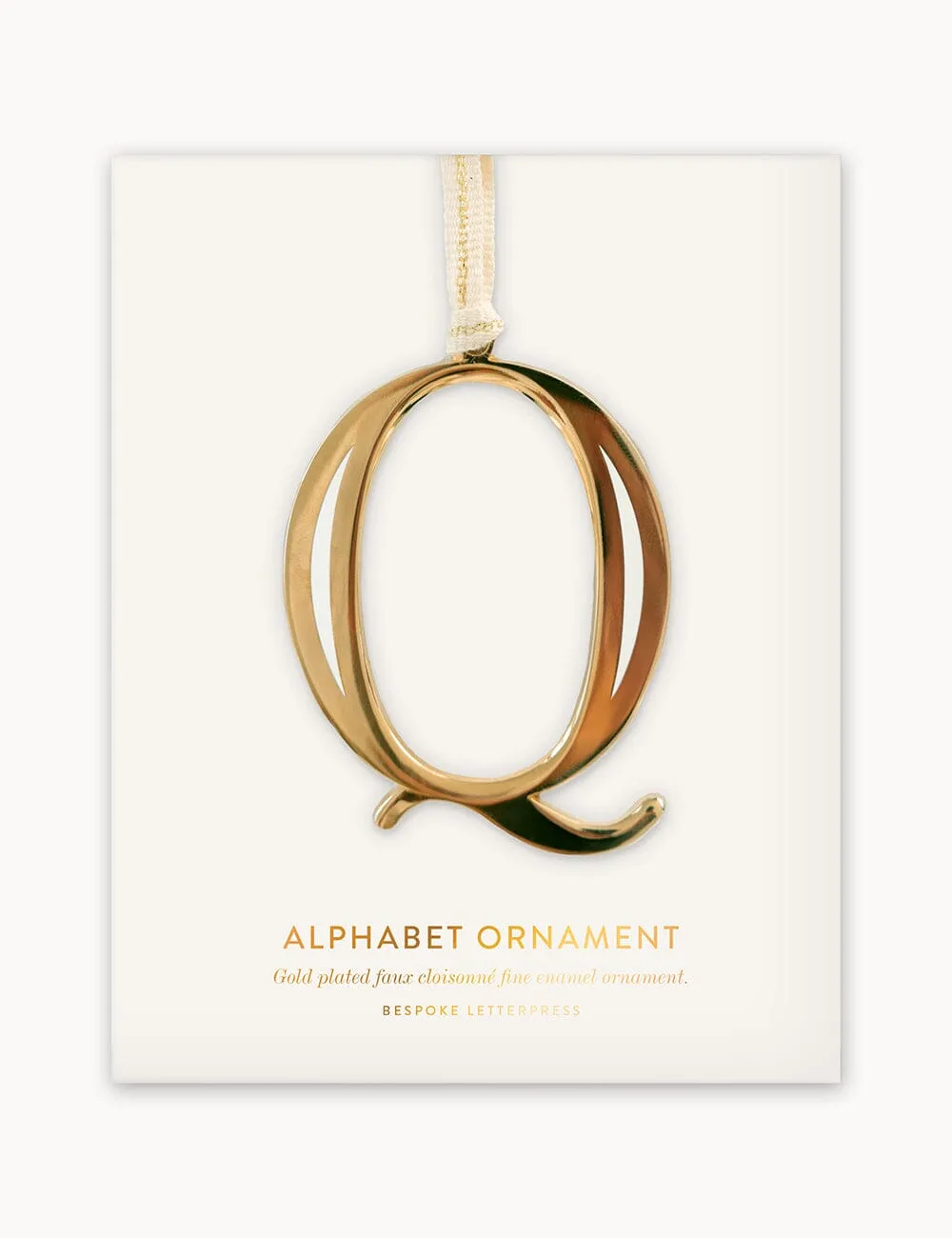 Q - Fine Enamel Alphabet Ornament