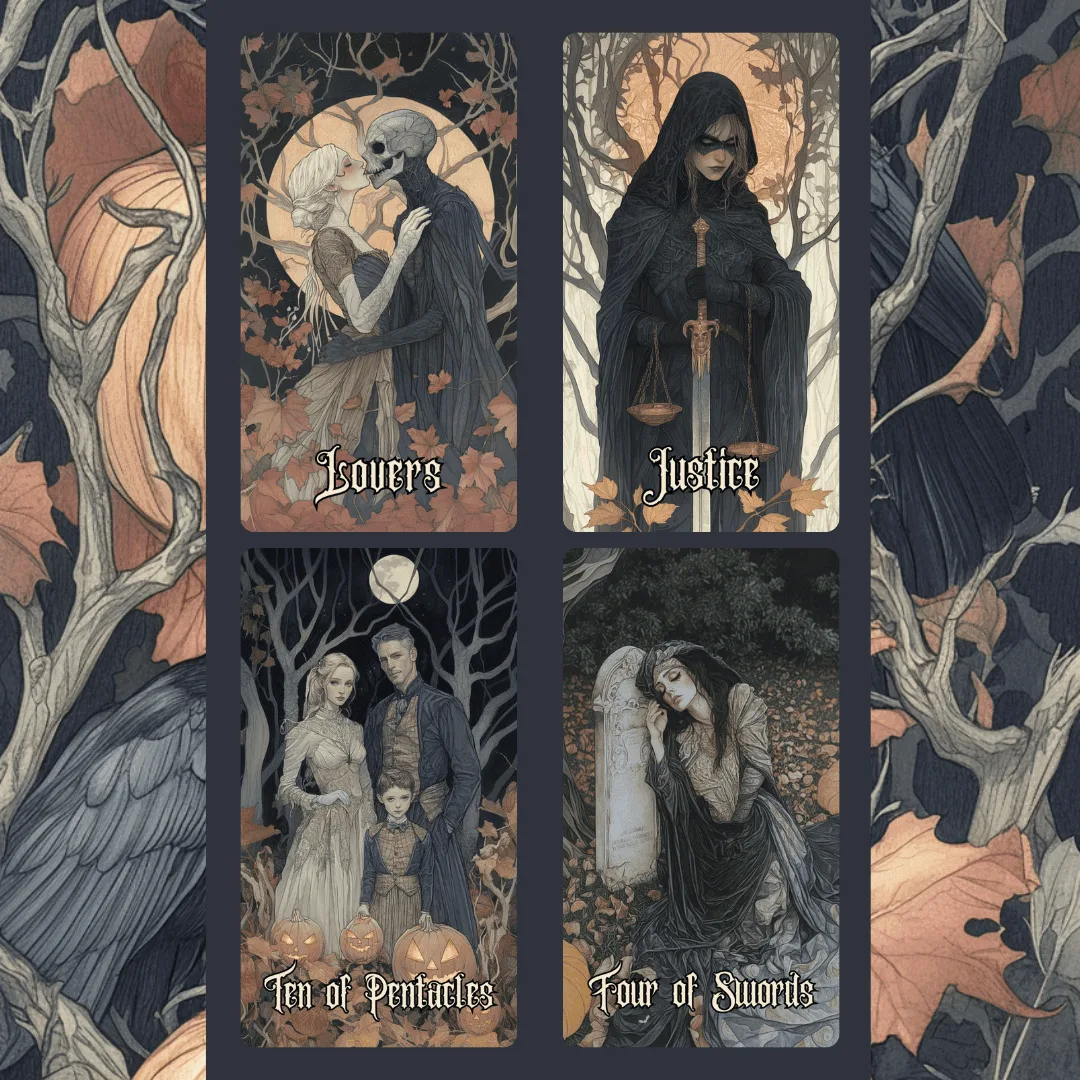 What Is the Hallowmere Tarot Deck About? Victorian Mourning Magic