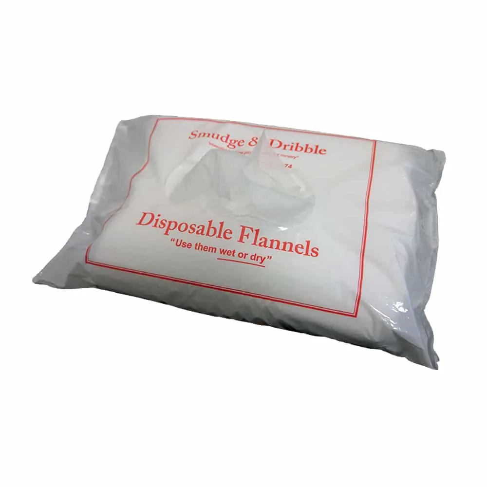 Disposable Flannel Dry Wipes 30 x 100 Wipes