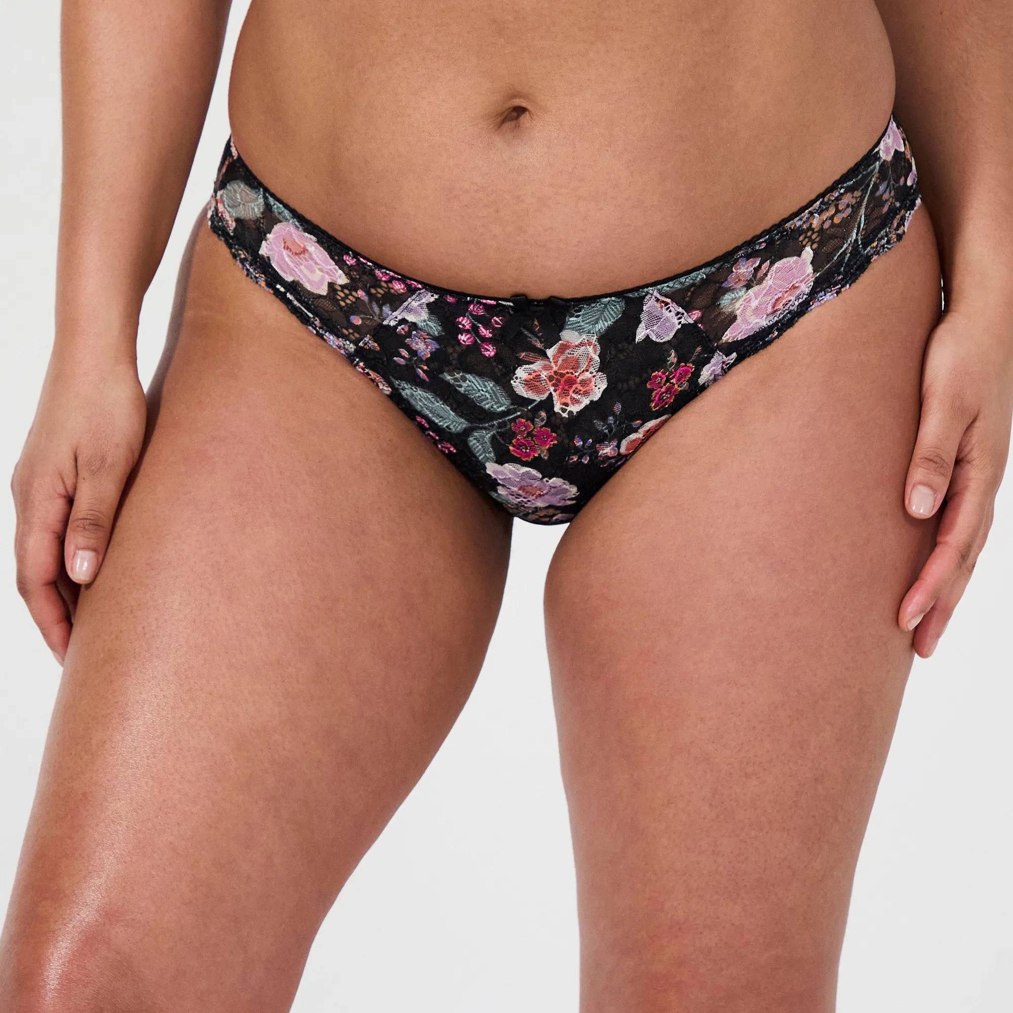 Slip negro estampado Luccia Swing