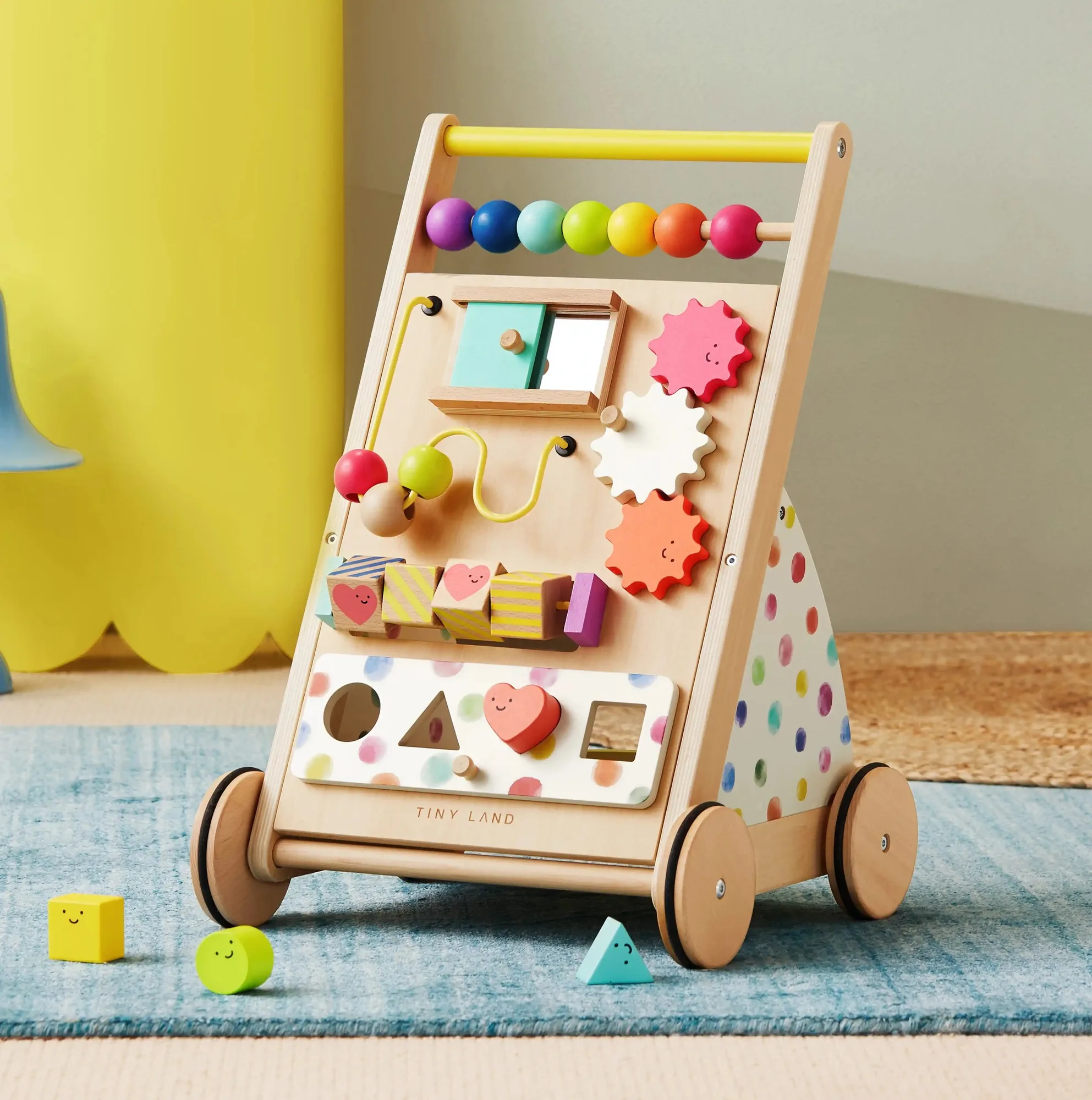 Tiny Land® Deambulatore in Legno Naturale Premium