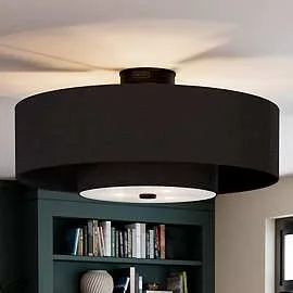 30 Inch Hunter Brookside Matte Black Led Fandelier 9356k