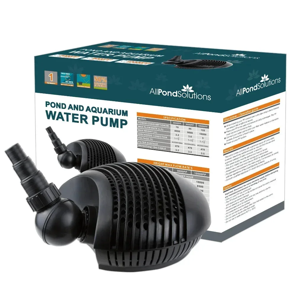 Pompe de bassin immergée AllPondSolutions 8000 L/H