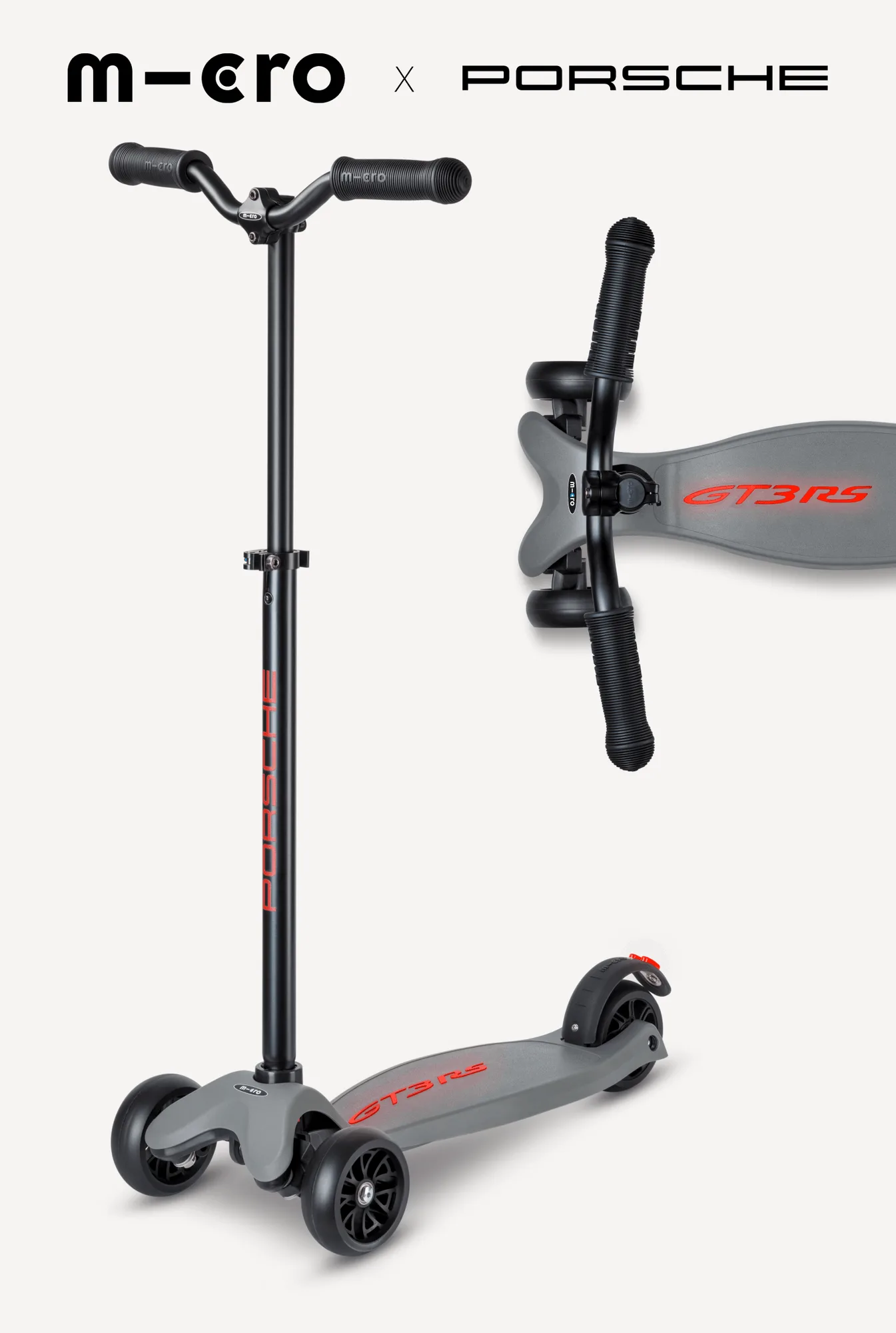 Micro Kickboard Deluxe LED - Porsche Edition