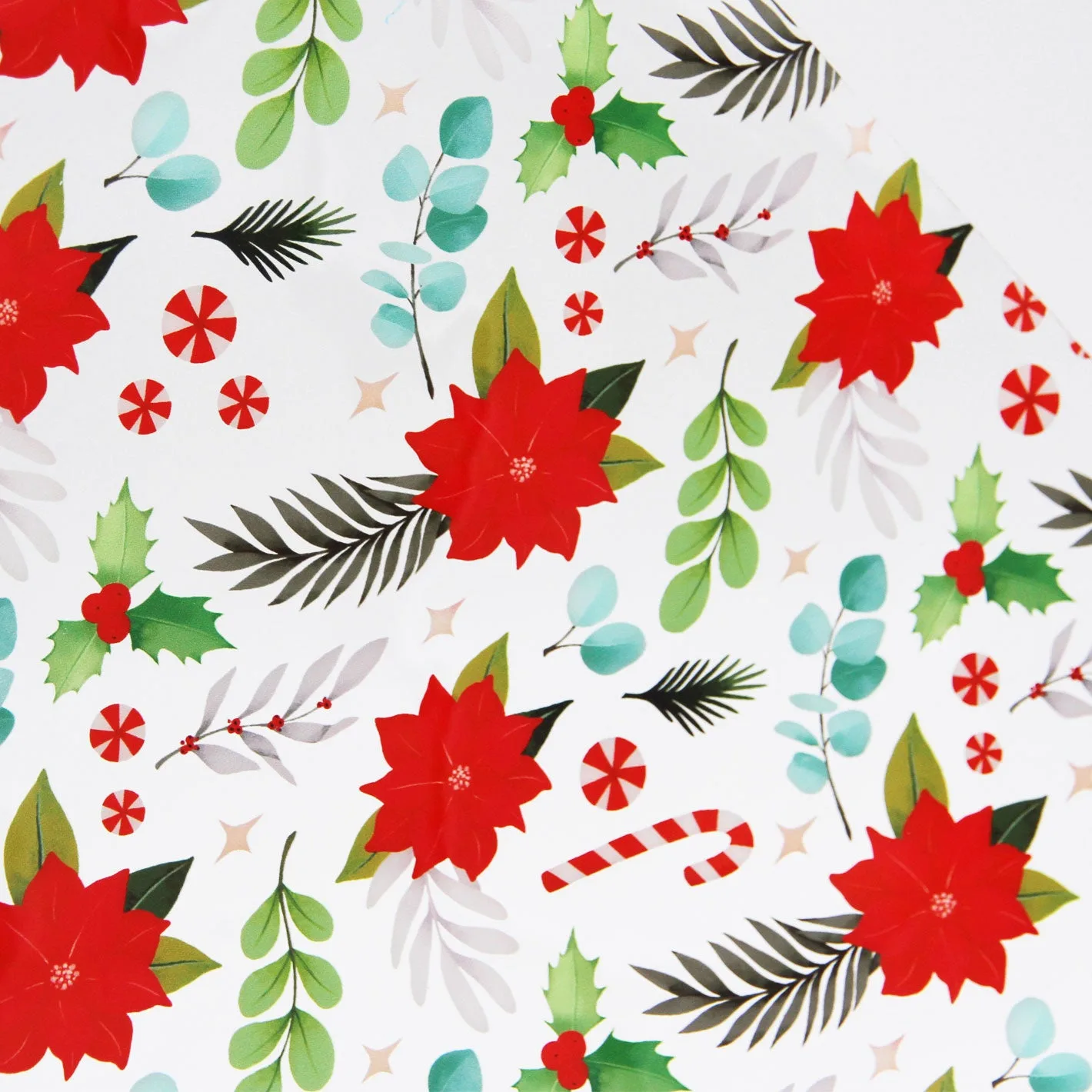 How to Sew Peppermint & Poinsettias Clear TPU Vinyl