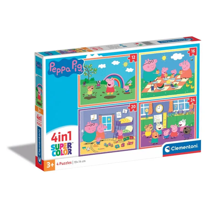 Peppa Pig - 1x12 + 1x16 + 1x20 + 1x24 piezas