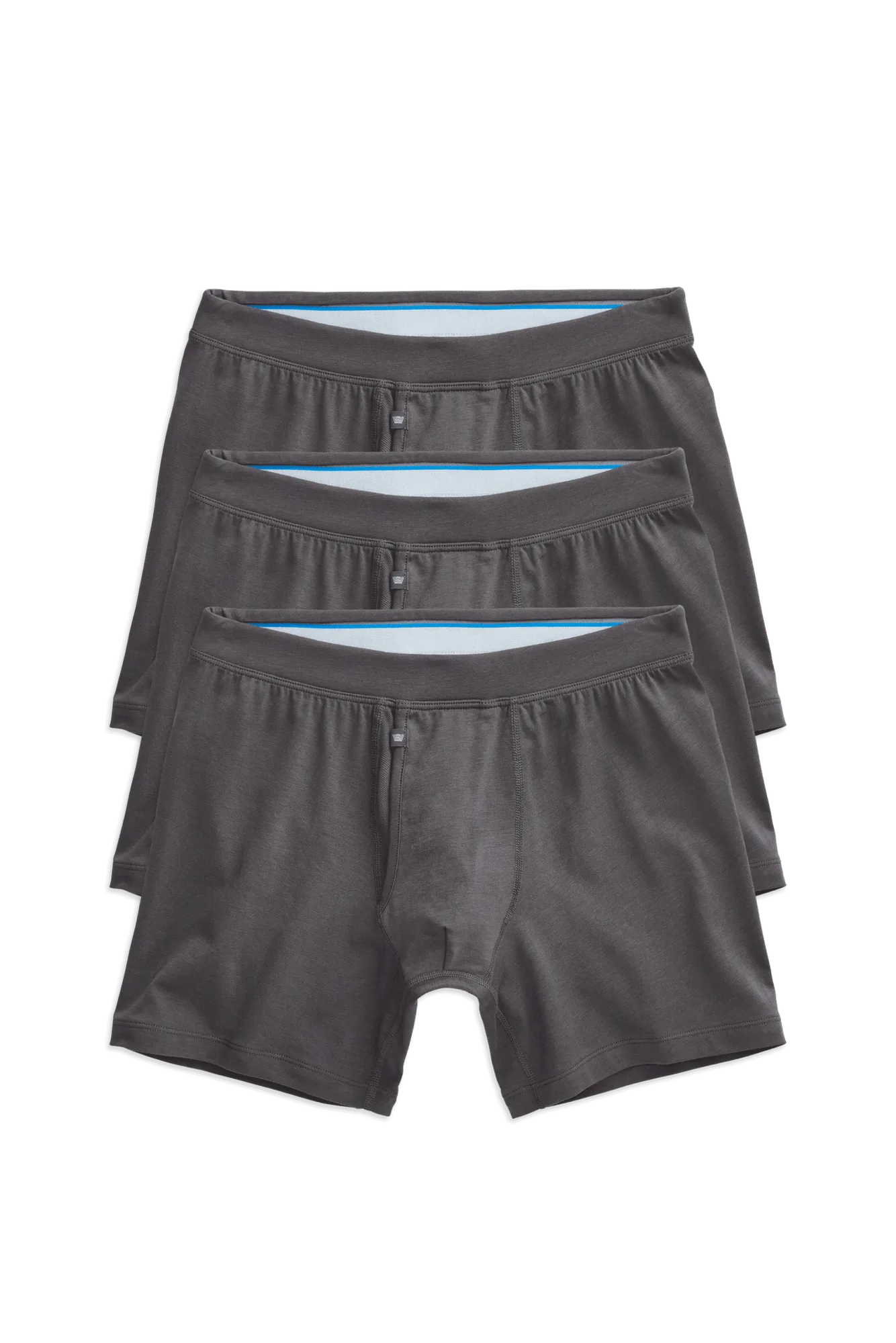 3-Pack SILVER Boxer Briefs Stealth Grey