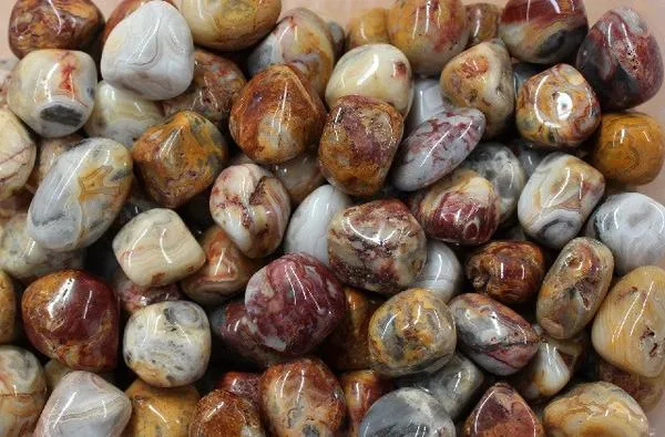 Crazy Lace Agate Tumbled Stone - 1 Piece