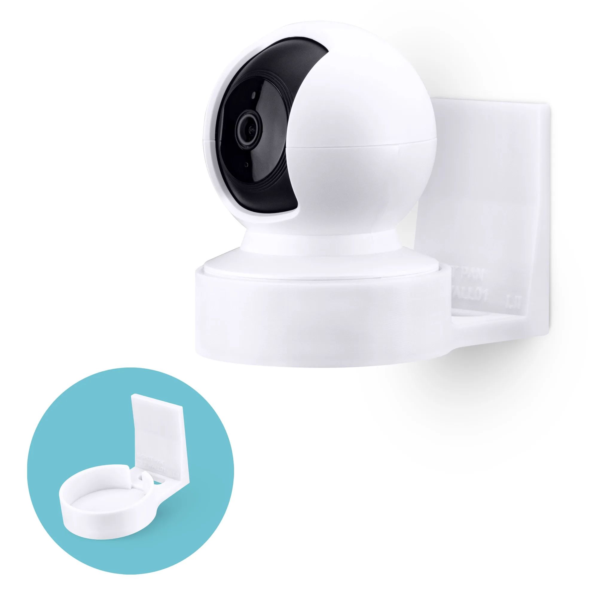 Wall Mount for Kasa EC70 Spot & 2K Indoor Pan/Tilt, Adhesive Holder for TP Link Spot Smart Security Cameras, Installs in Minutes, No Mess Hanger Bracket