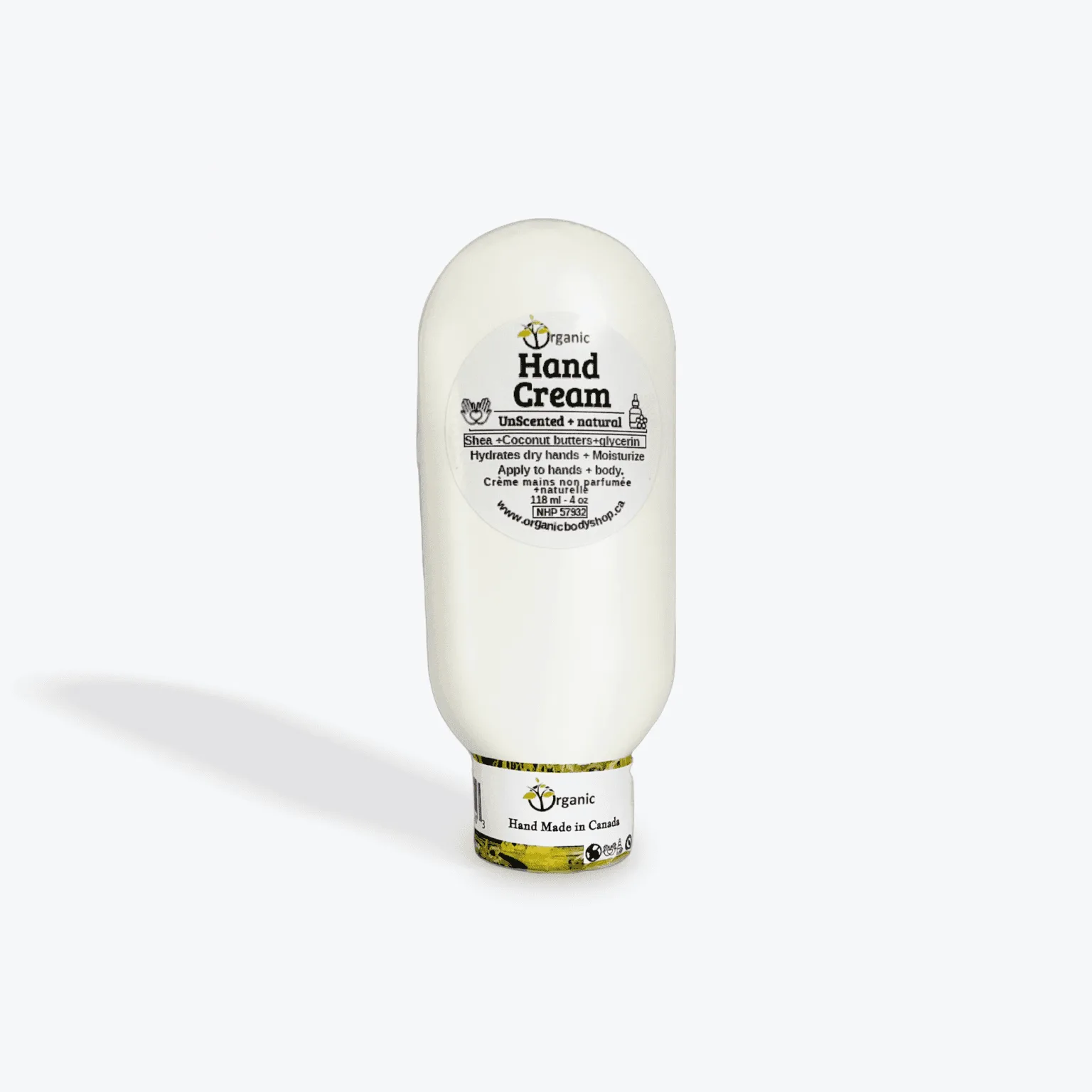 Organic Hand Cream-Unscented.